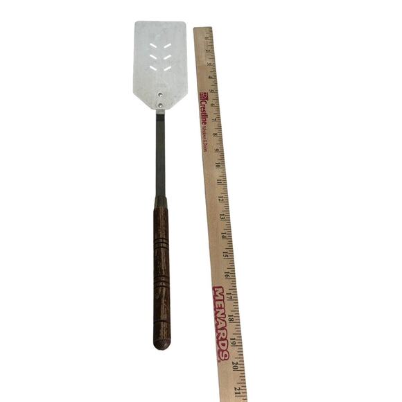 Mae-Mar USA Slotted Stainless Steel Long Spatula Flipper Turn Over VTG Grilling - Picture 4 of 4